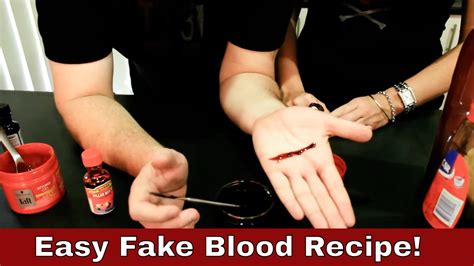 how to make fake blood that will not stain clothes|theatrical blood recipe.